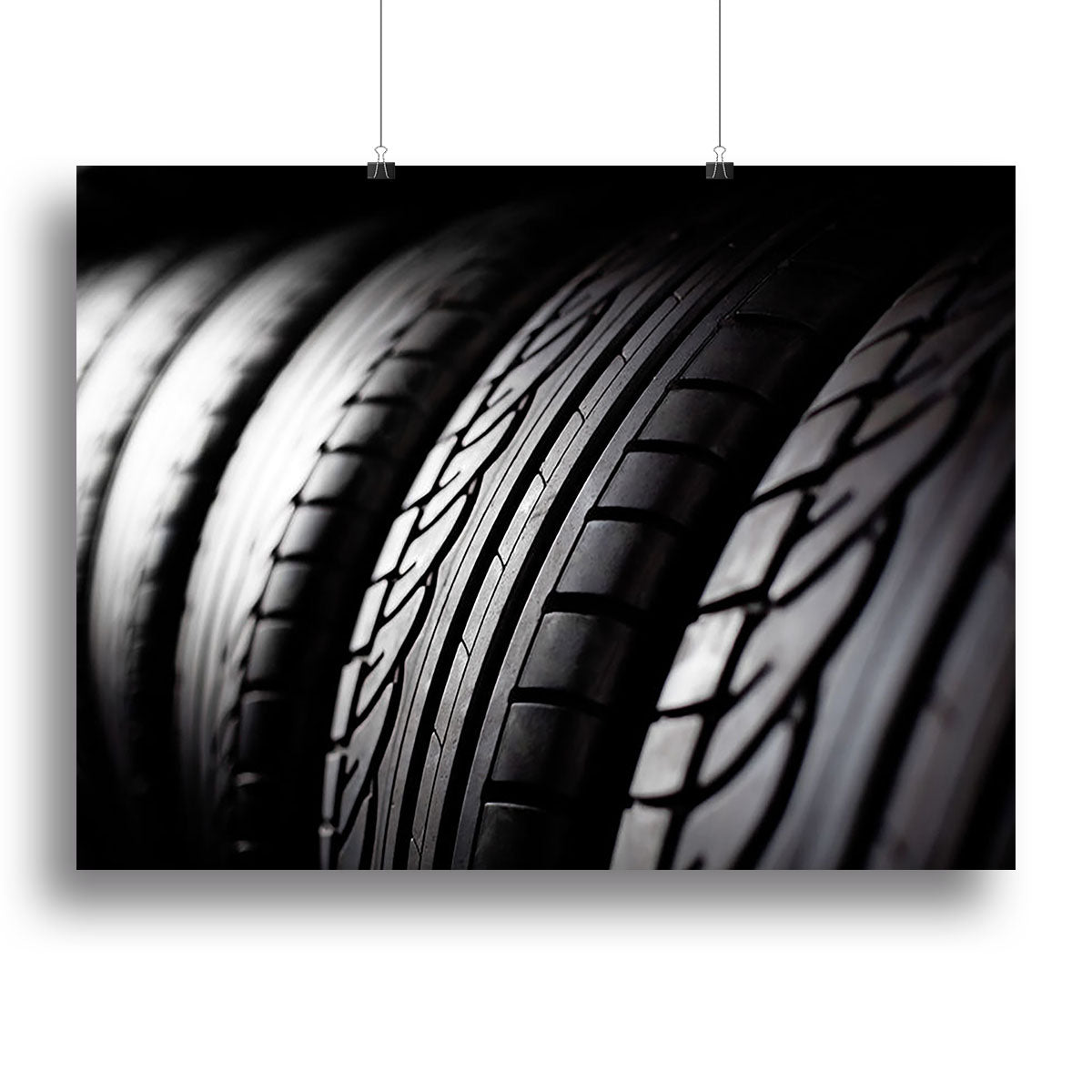 Tire stack background Canvas Print or Poster - Canvas Art Rocks - 2