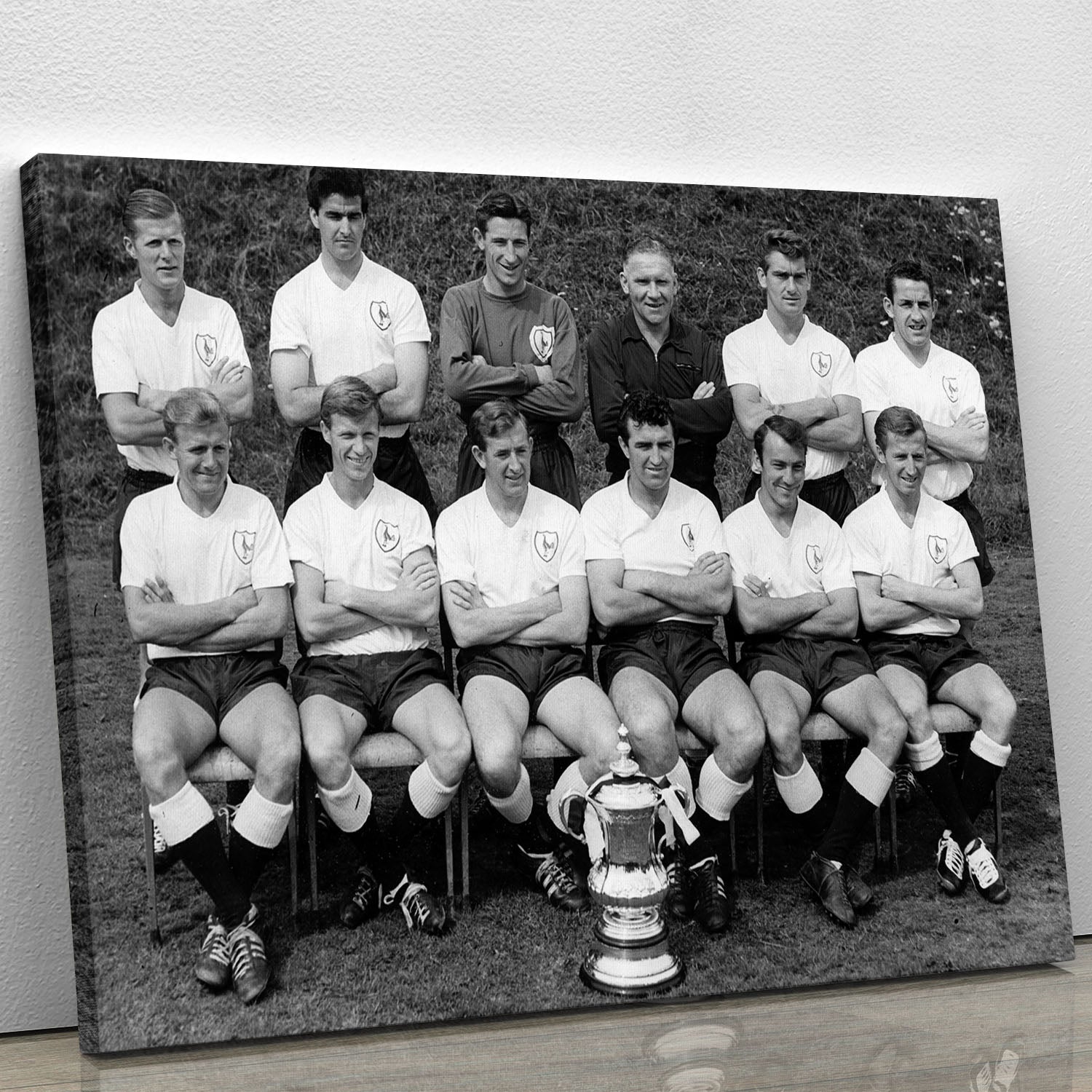 Tottenham Hotspur Team 1962-63 With FA Cup Canvas Print or Poster - Canvas Art Rocks - 1