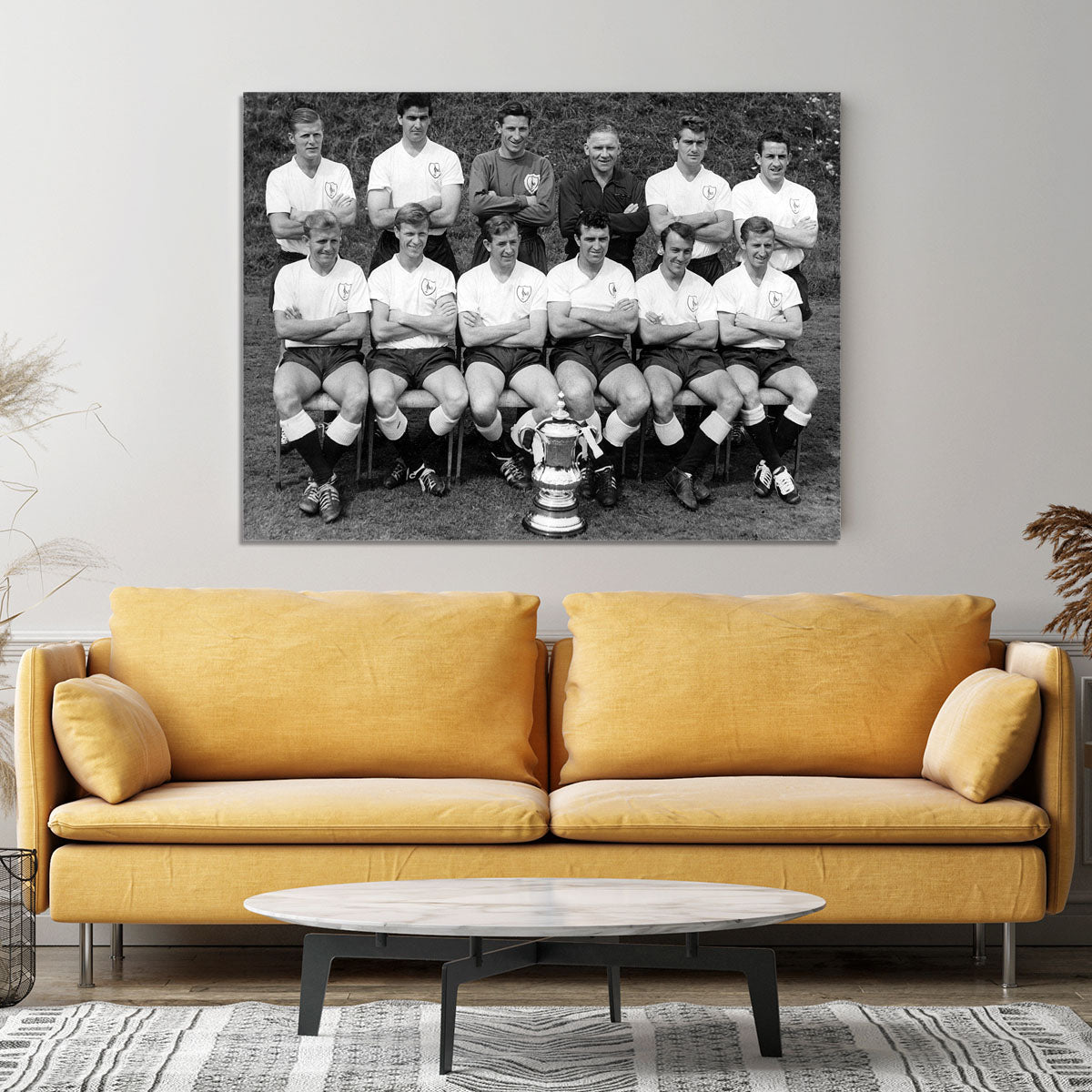 Tottenham Hotspur Team 1962-63 With FA Cup Canvas Print or Poster - Canvas Art Rocks - 4