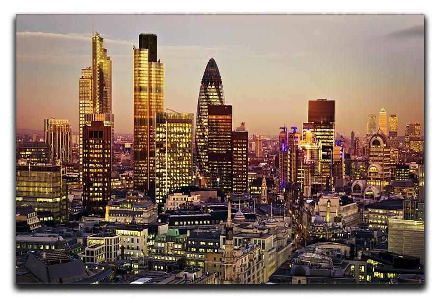 Tower 42 Gherkin Willis Building Stock Exchange Tower Canvas Print or Poster  - Canvas Art Rocks - 1