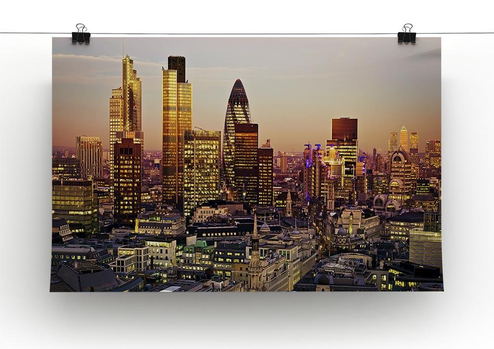 Tower 42 Gherkin Willis Building Stock Exchange Tower Canvas Print or Poster - Canvas Art Rocks - 2