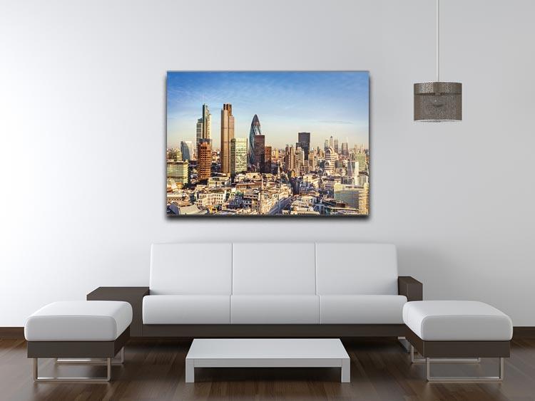 Tower Lloyds of London and Canary Wharf Canvas Print or Poster - Canvas Art Rocks - 4