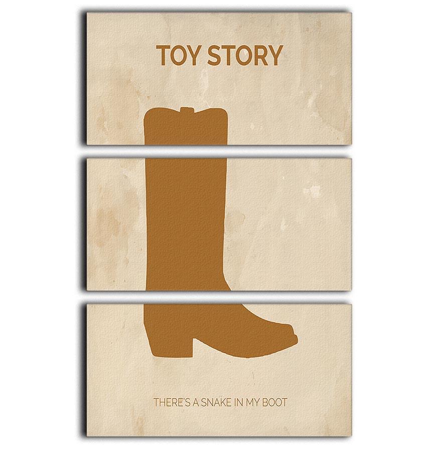 Toy Story Minimal Movie 3 Split Panel Canvas Print - Canvas Art Rocks - 1