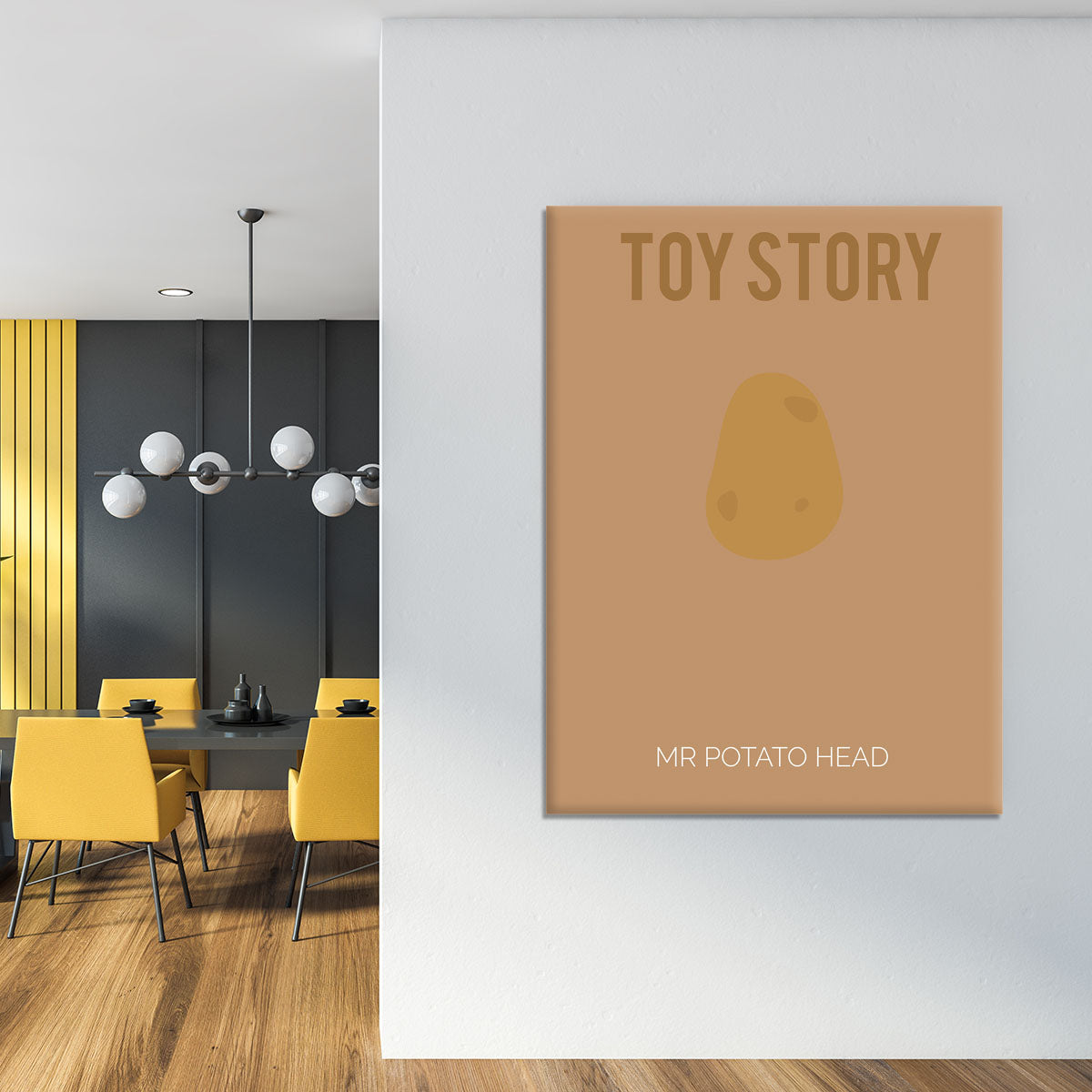 Toy Story Mr Potato Head Minimal Movie Canvas Print or Poster - Canvas Art Rocks - 4