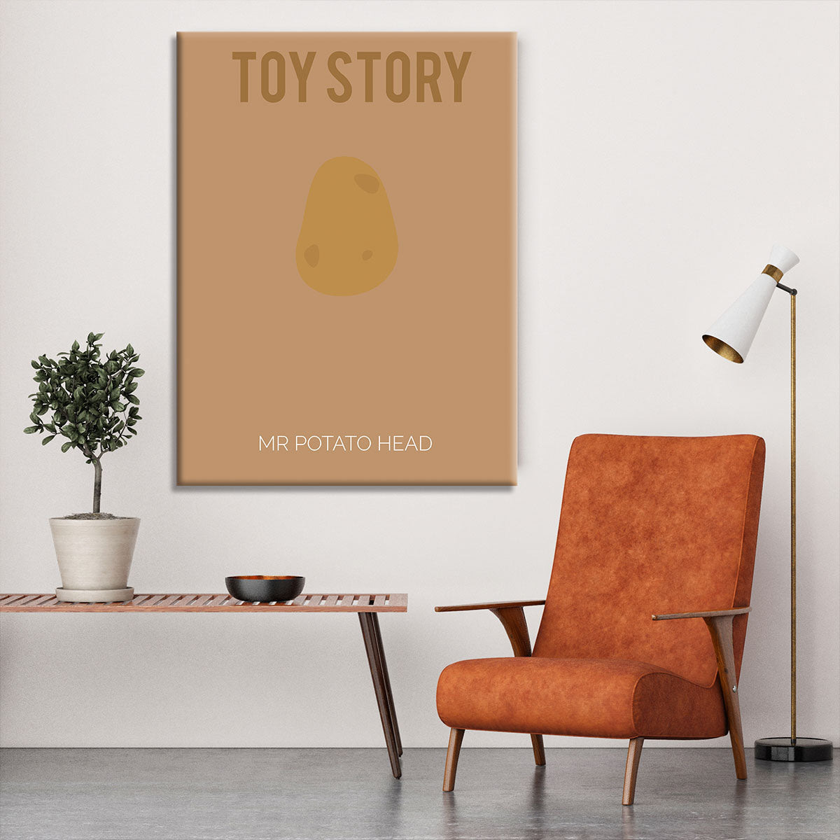 Toy Story Mr Potato Head Minimal Movie Canvas Print or Poster - Canvas Art Rocks - 6