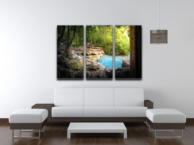 Tranquil and peaceful nature 3 Split Panel Canvas Print - Canvas Art Rocks - 3