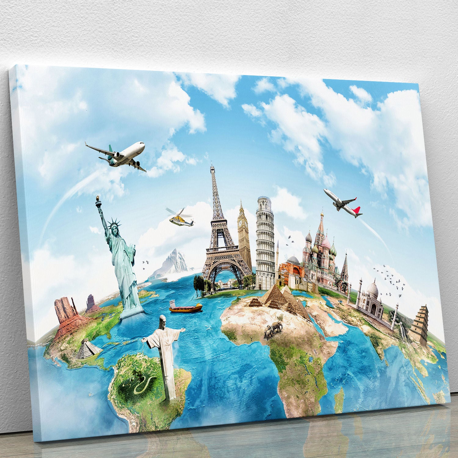 Travel the world Canvas Print or Poster - Canvas Art Rocks - 1