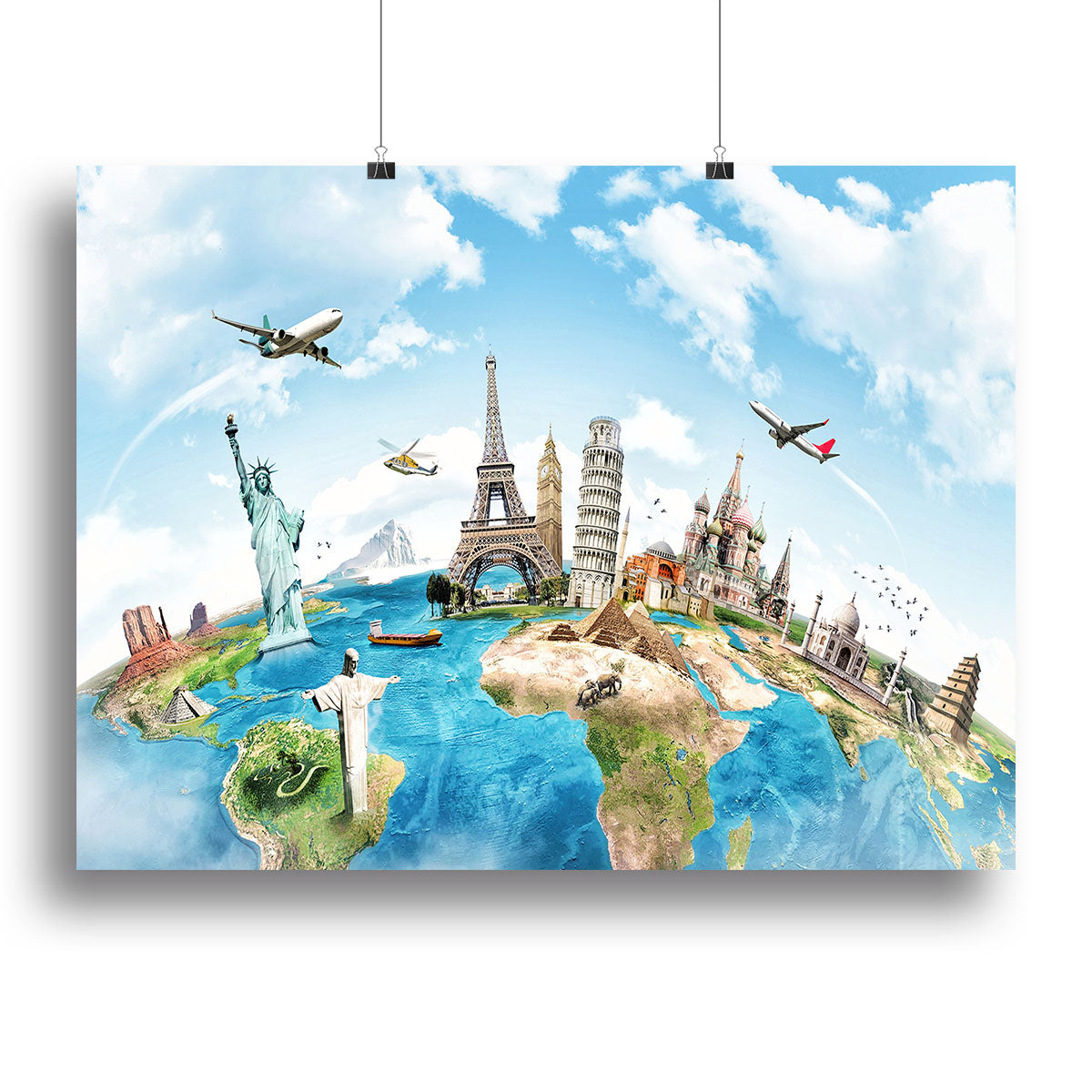 Travel the world Canvas Print or Poster - Canvas Art Rocks - 2