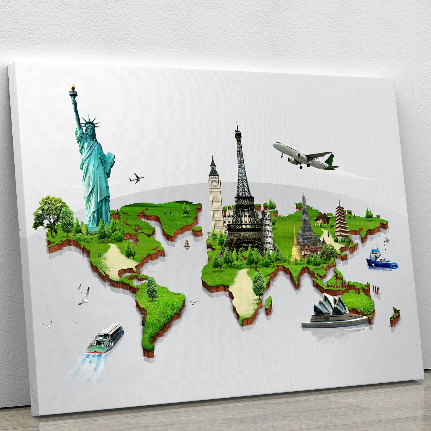 Travel the world concept Canvas Print or Poster - Canvas Art Rocks - 1