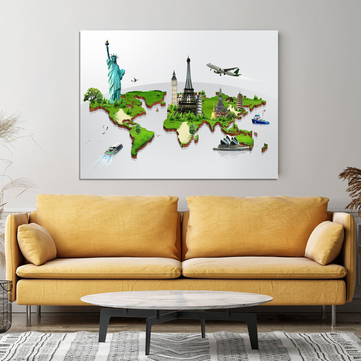 Travel the world concept Canvas Print or Poster - Canvas Art Rocks - 4
