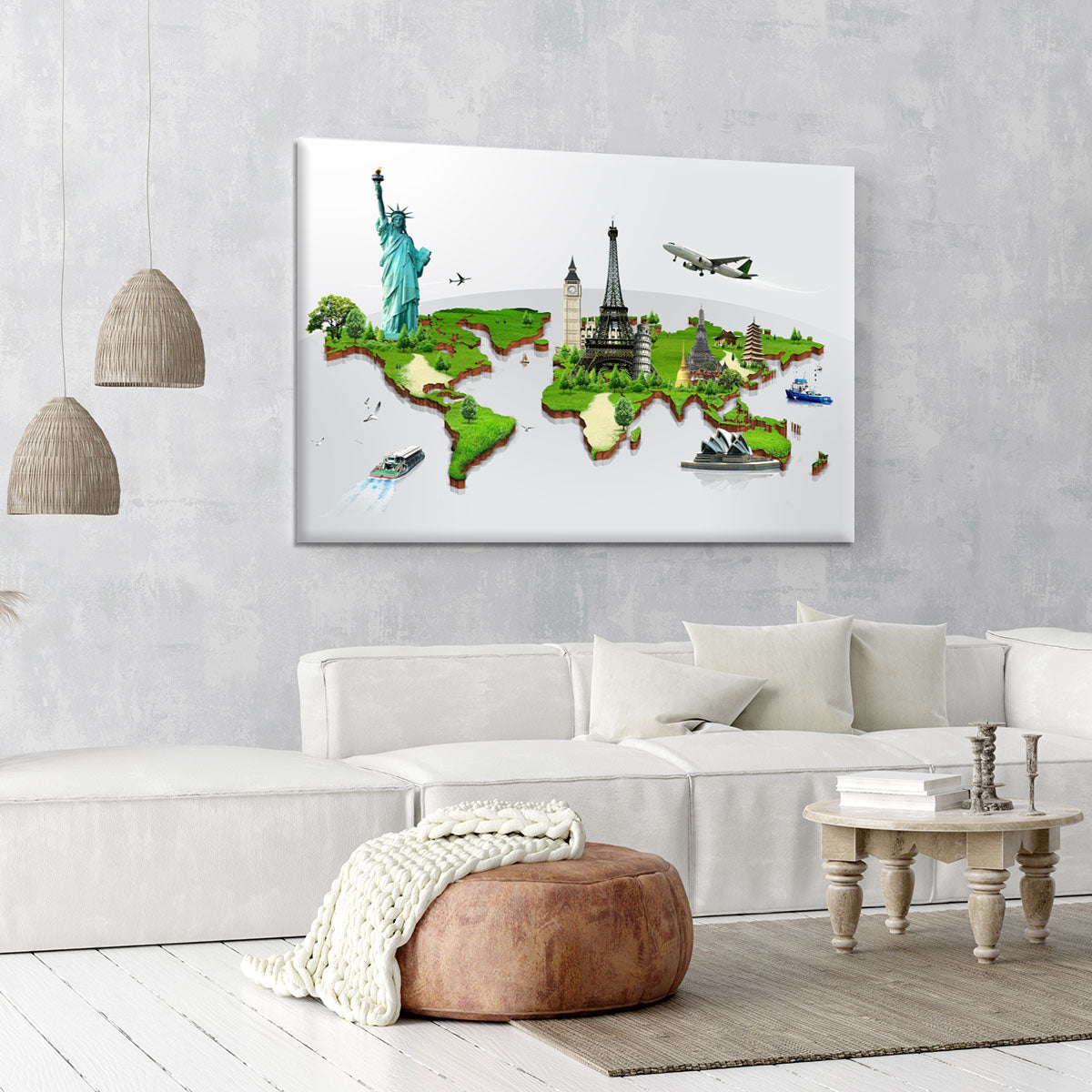 Travel the world concept Canvas Print or Poster - Canvas Art Rocks - 6
