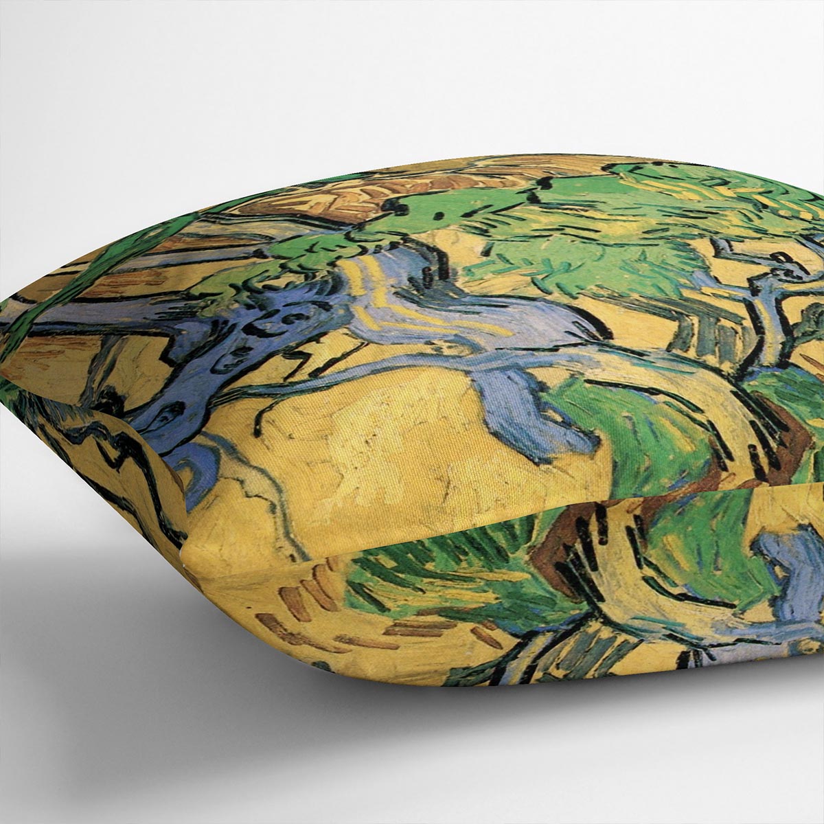 Tree Roots and Trunks by Van Gogh Cushion