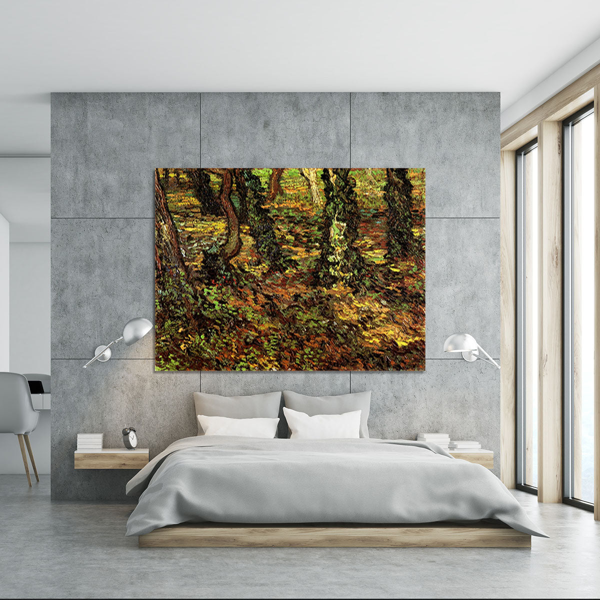 Tree Trunks with Ivy by Van Gogh Canvas Print or Poster - Canvas Art Rocks - 5