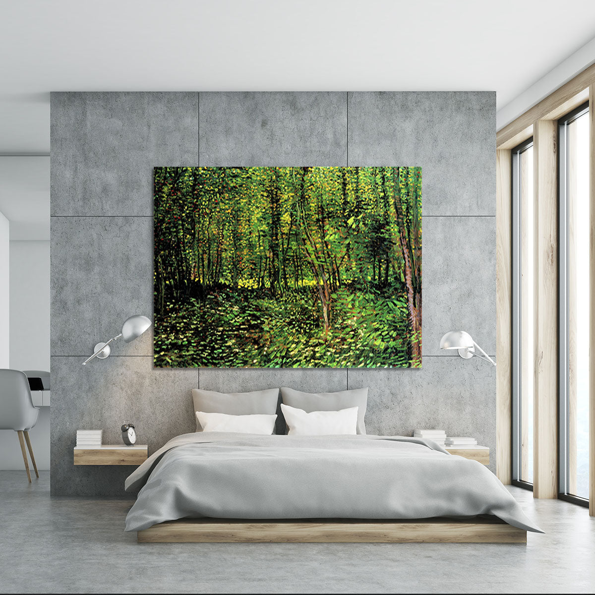 Trees and Undergrowth 2 by Van Gogh Canvas Print or Poster - Canvas Art Rocks - 5