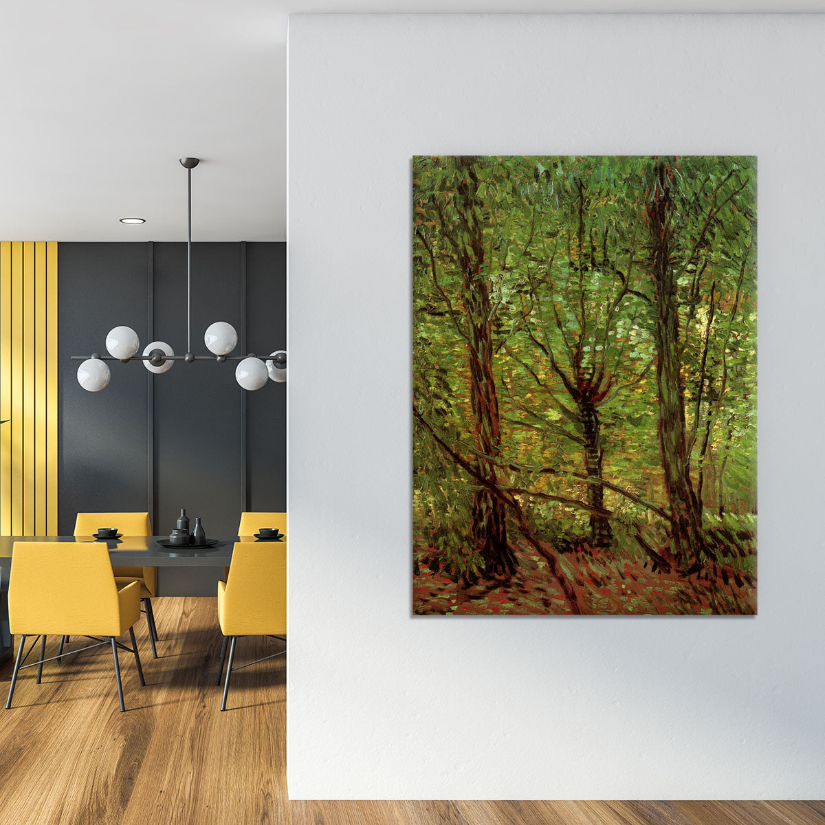 Trees and Undergrowth by Van Gogh Canvas Print or Poster - Canvas Art Rocks - 4
