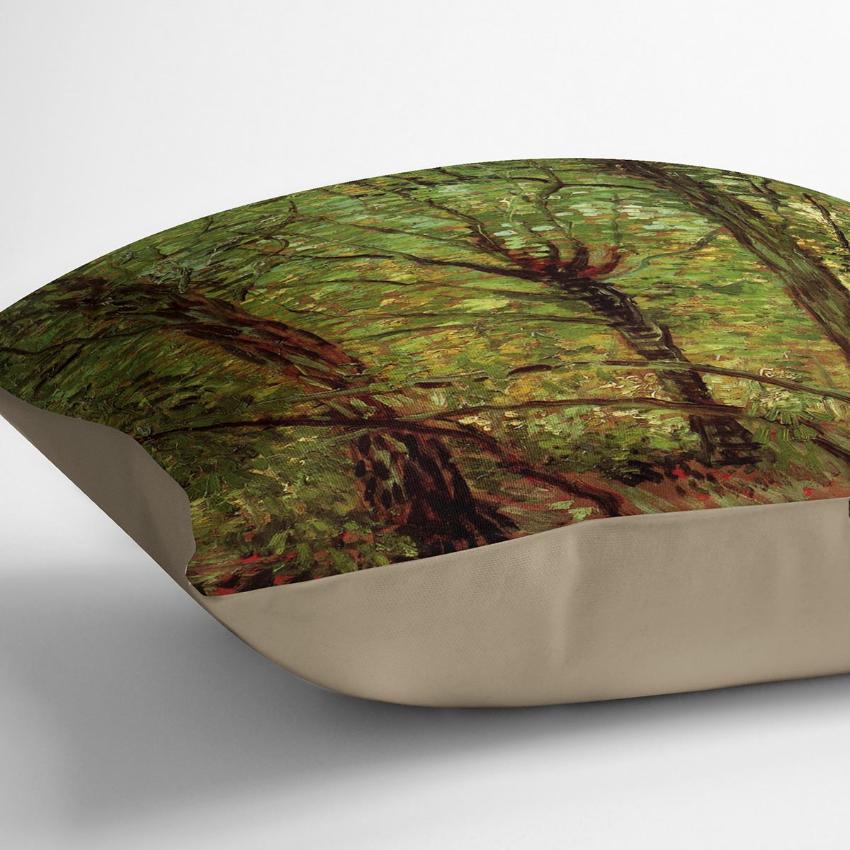 Trees and Undergrowth by Van Gogh Cushion