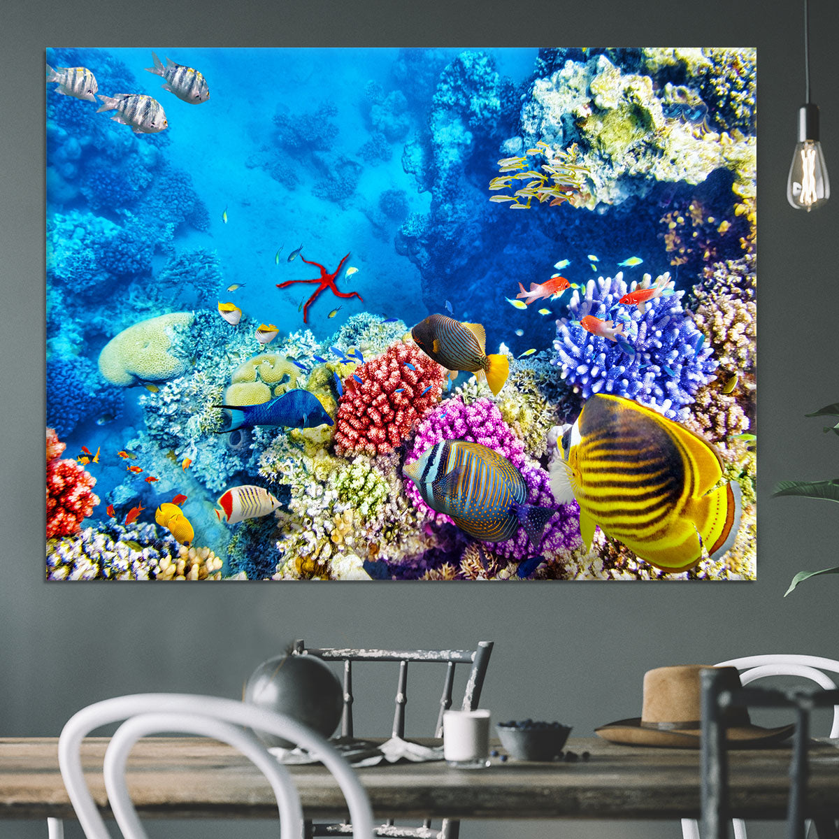 Tropical fish Canvas Print or Poster - Canvas Art Rocks - 3