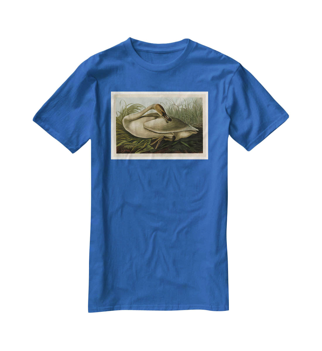 Trumpeter_Swan by Audubon T-Shirt - Canvas Art Rocks - 2