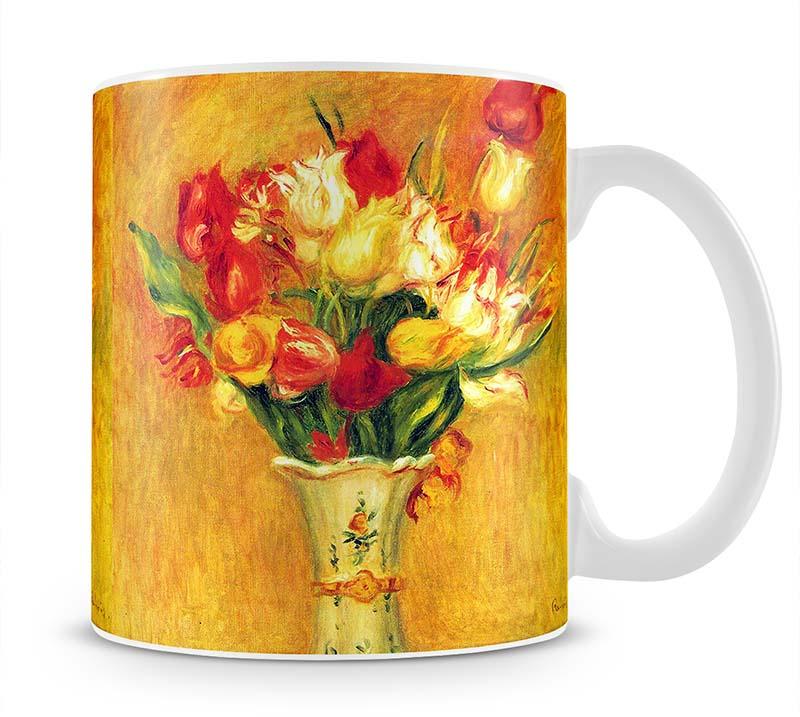 Tulips in a Vase by Renoir Mug - Canvas Art Rocks - 1