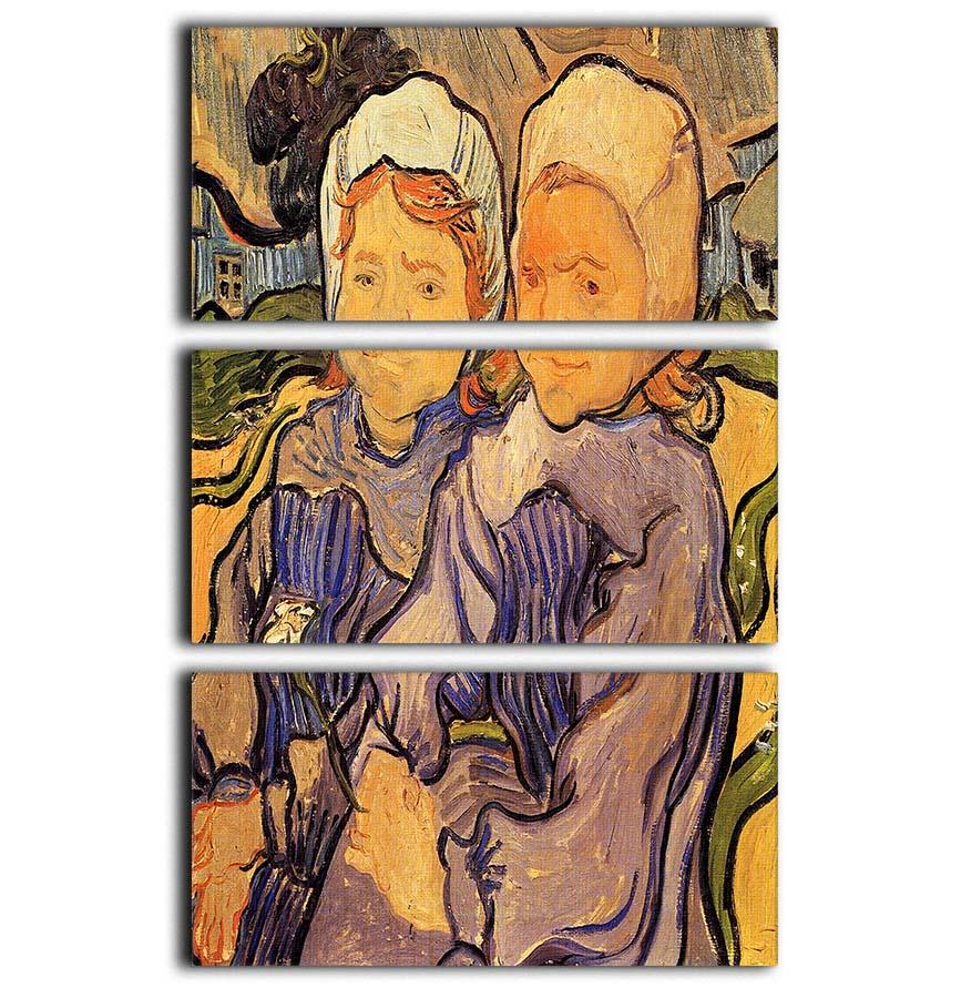 Two Children by Van Gogh 3 Split Panel Canvas Print - Canvas Art Rocks - 1