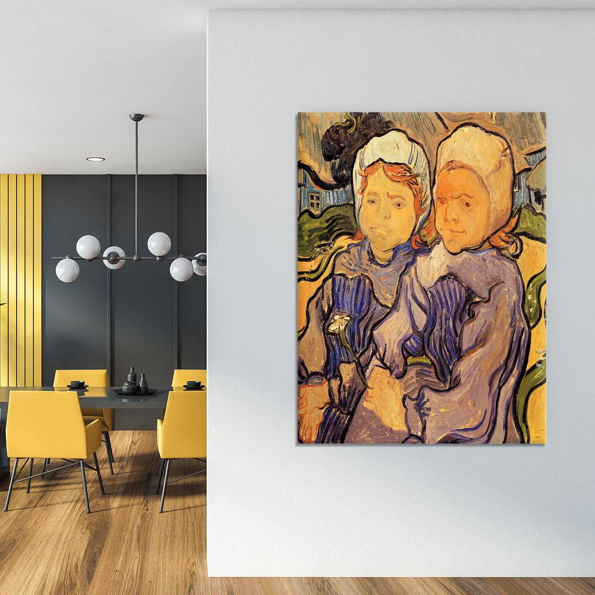 Two Children by Van Gogh Canvas Print or Poster - Canvas Art Rocks - 4