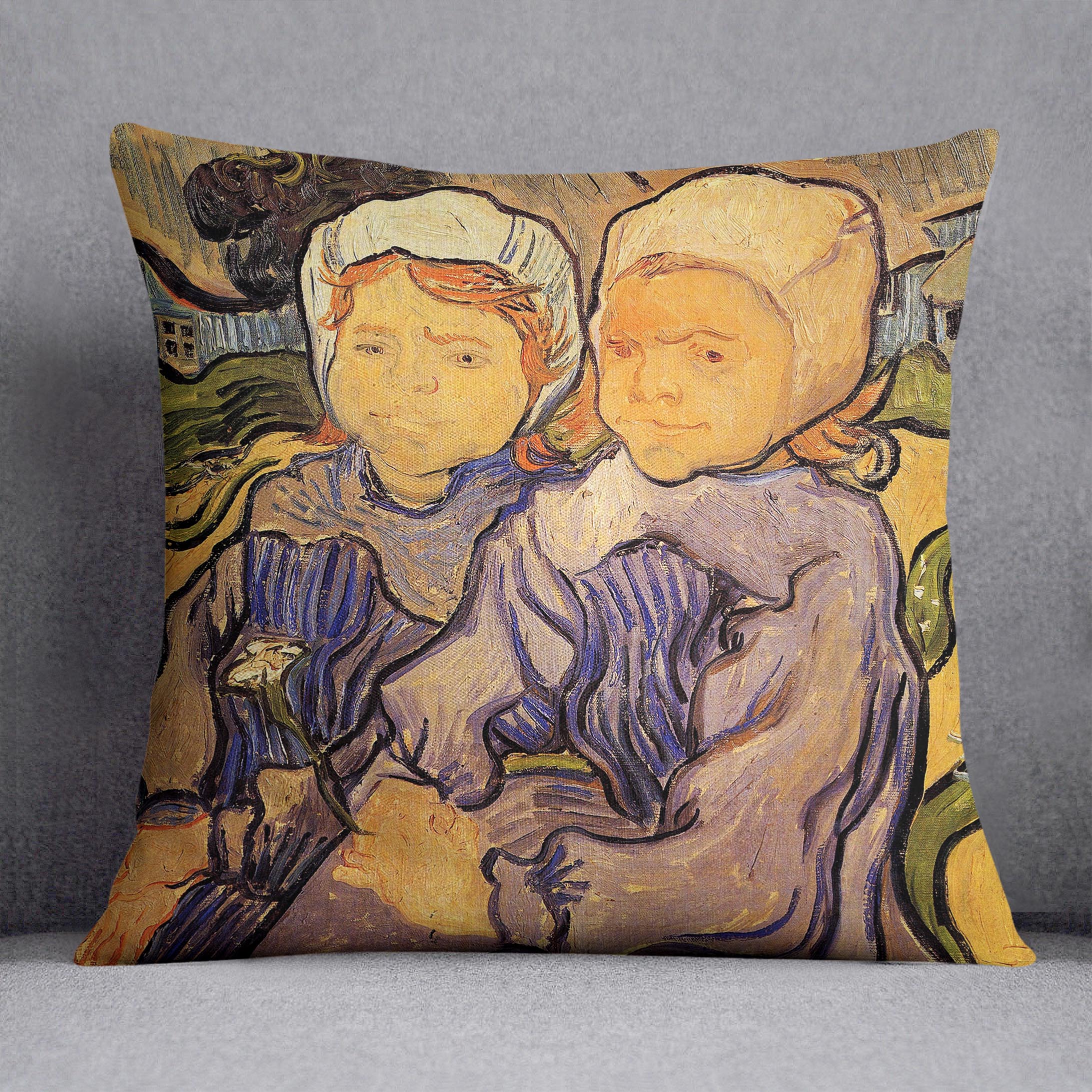Two Children by Van Gogh Cushion
