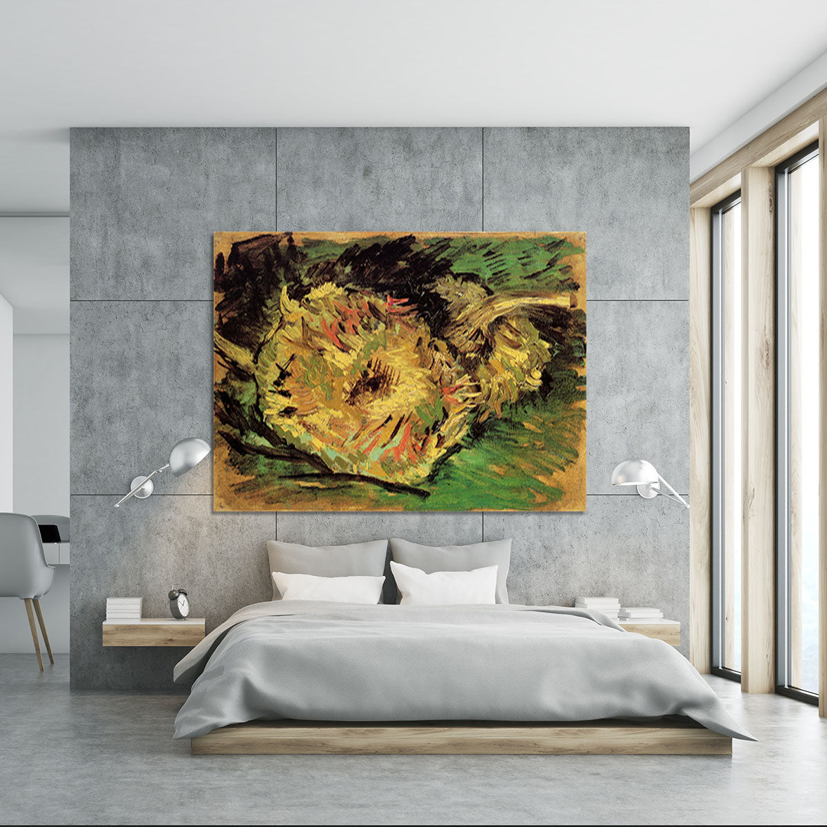Two Cut Sunflowers by Van Gogh Canvas Print or Poster - Canvas Art Rocks - 5