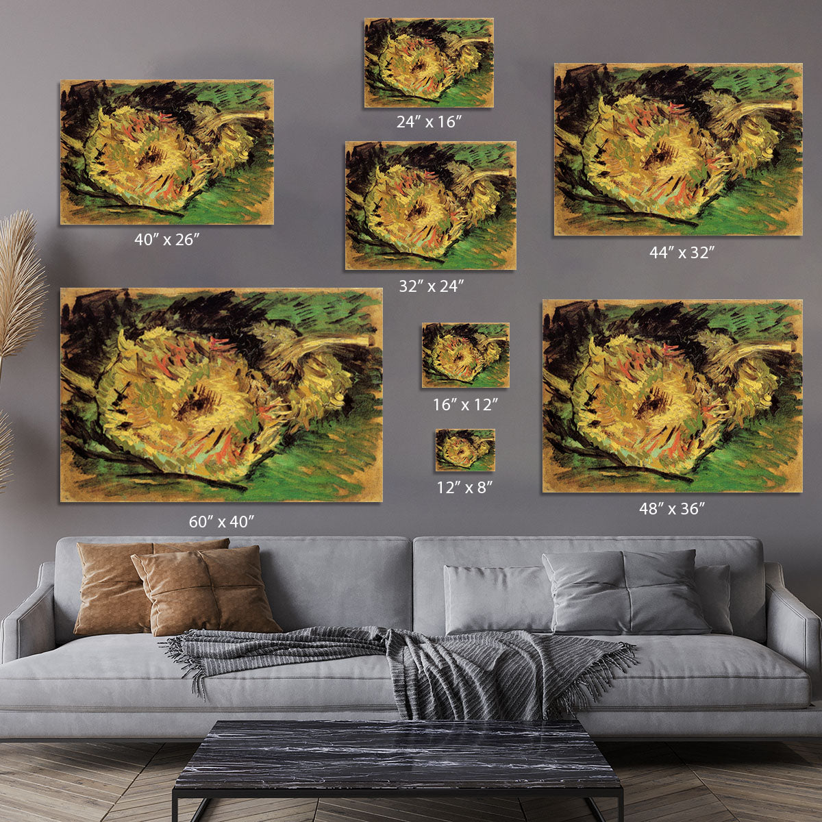 Two Cut Sunflowers by Van Gogh Canvas Print or Poster - Canvas Art Rocks - 7