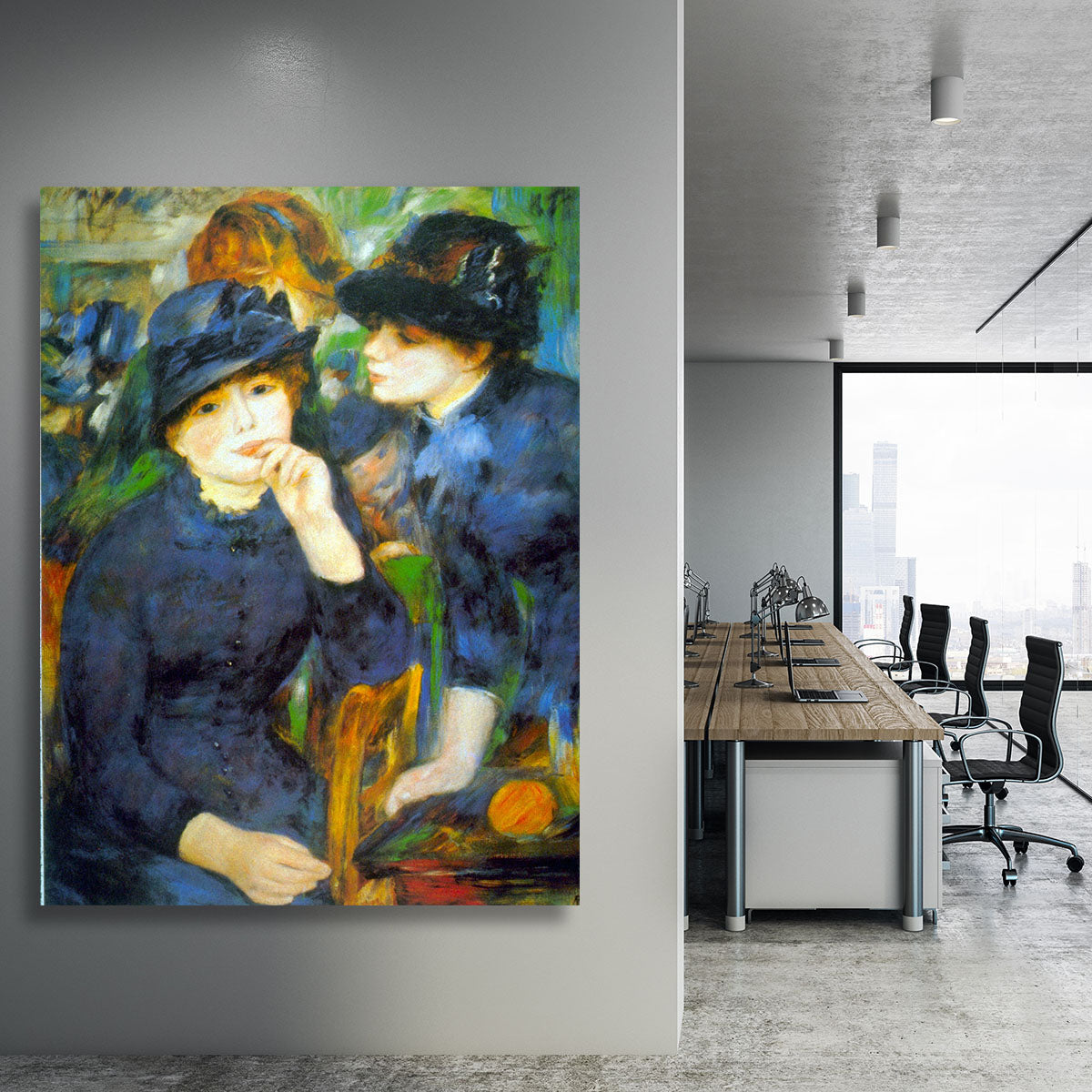 Two Girls by Renoir Canvas Print or Poster - Canvas Art Rocks - 3