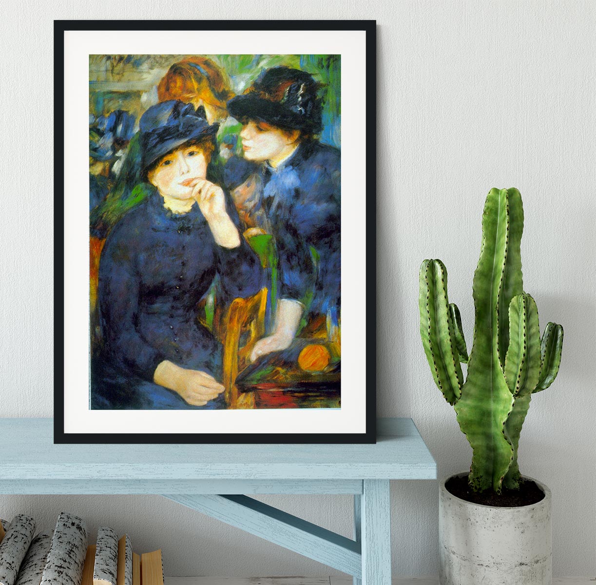 Two Girls by Renoir Framed Print - Canvas Art Rocks - 1