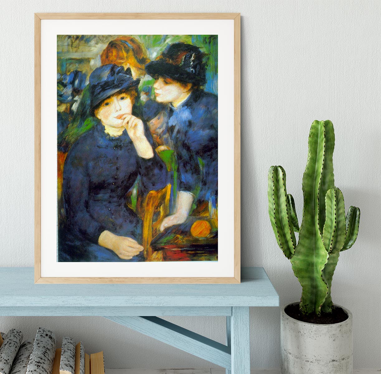 Two Girls by Renoir Framed Print - Canvas Art Rocks - 3