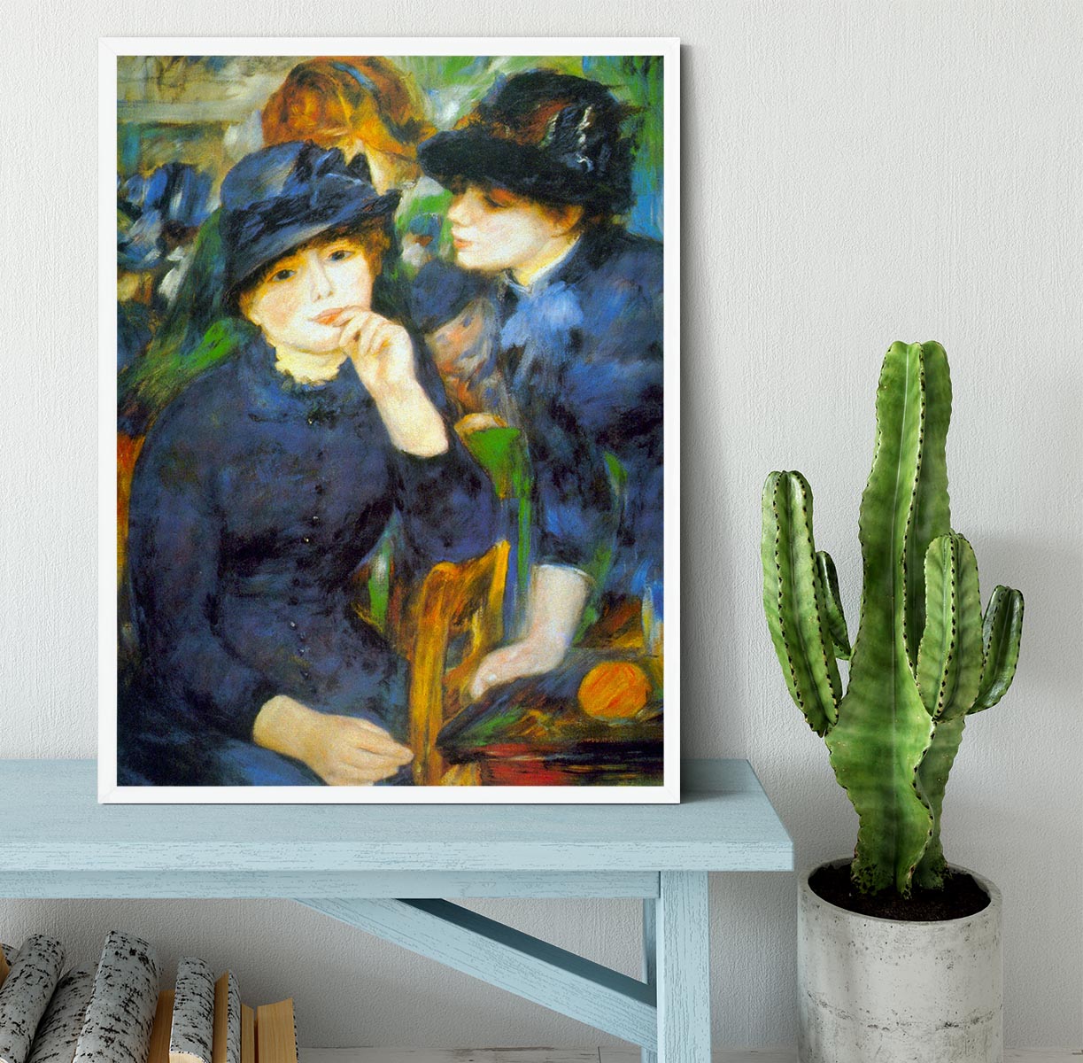 Two Girls by Renoir Framed Print - Canvas Art Rocks -6