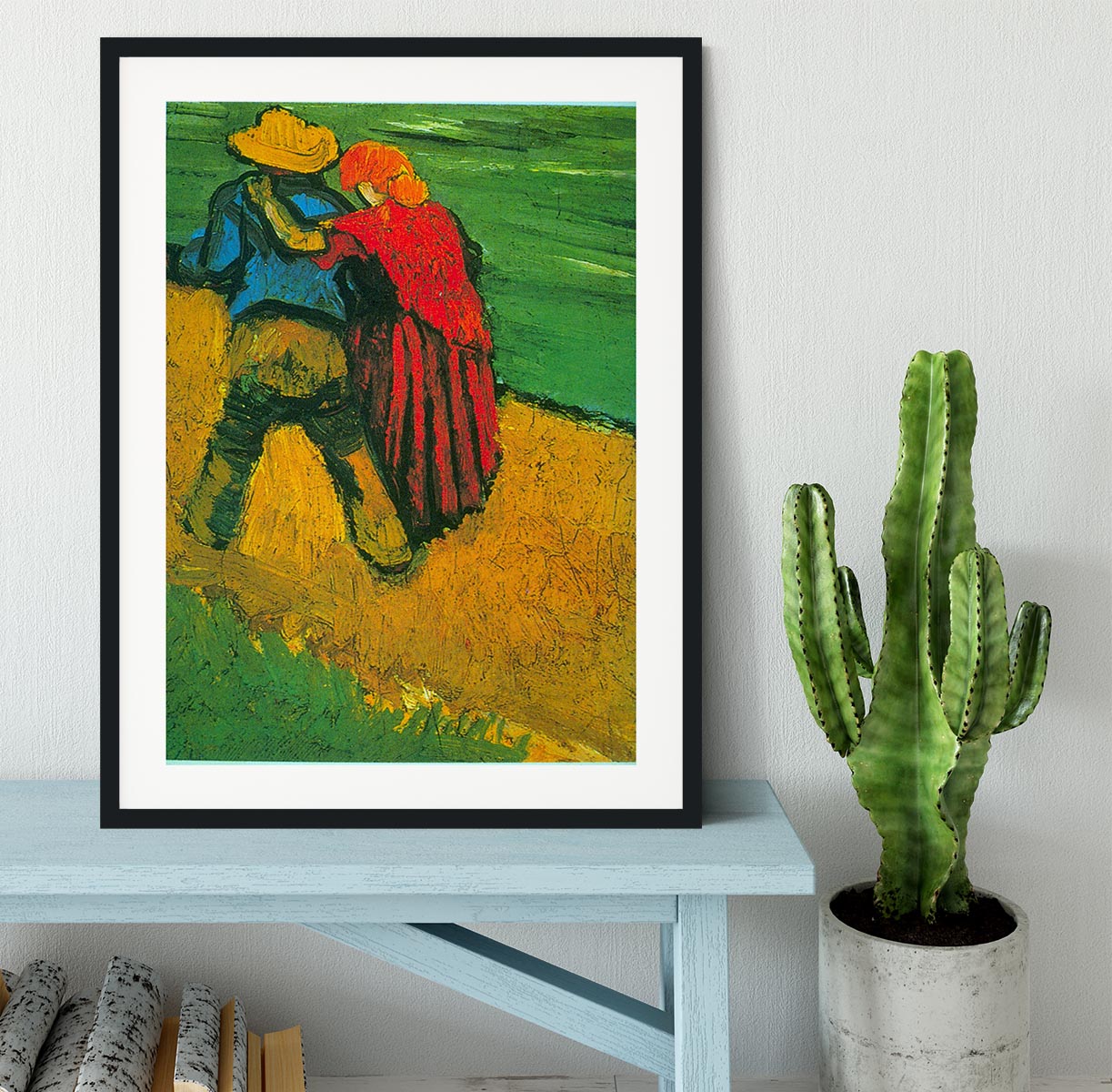 Two Lovers By Vincent Van Gogh Framed Print - Canvas Art Rocks - 1