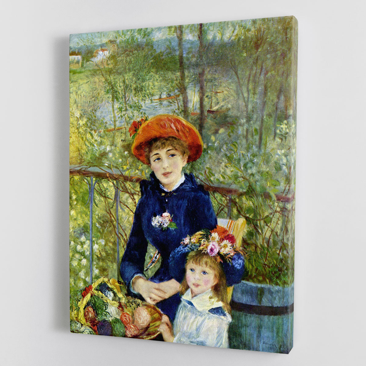Two Sisters On The Terrace by Renoir Canvas Print or Poster - Canvas Art Rocks - 1