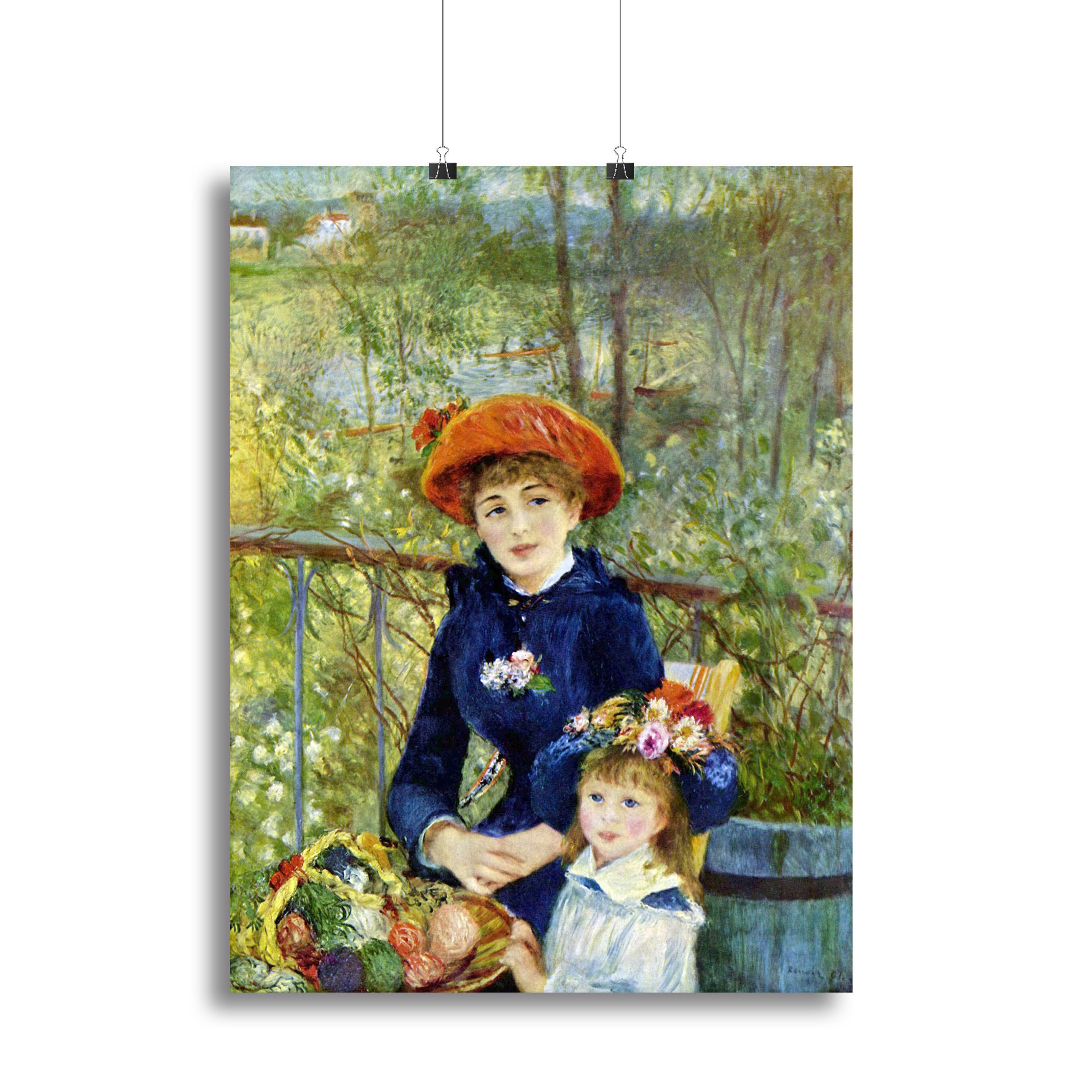Two Sisters On The Terrace by Renoir Canvas Print or Poster - Canvas Art Rocks - 2