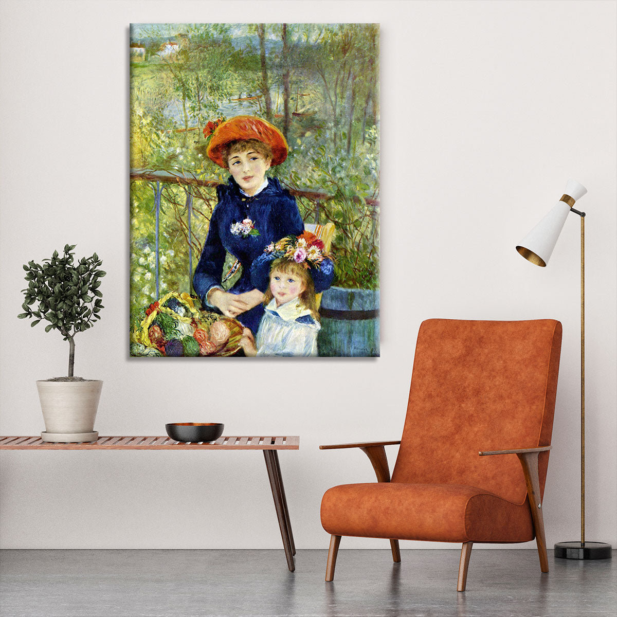 Two Sisters On The Terrace by Renoir Canvas Print or Poster - Canvas Art Rocks - 6