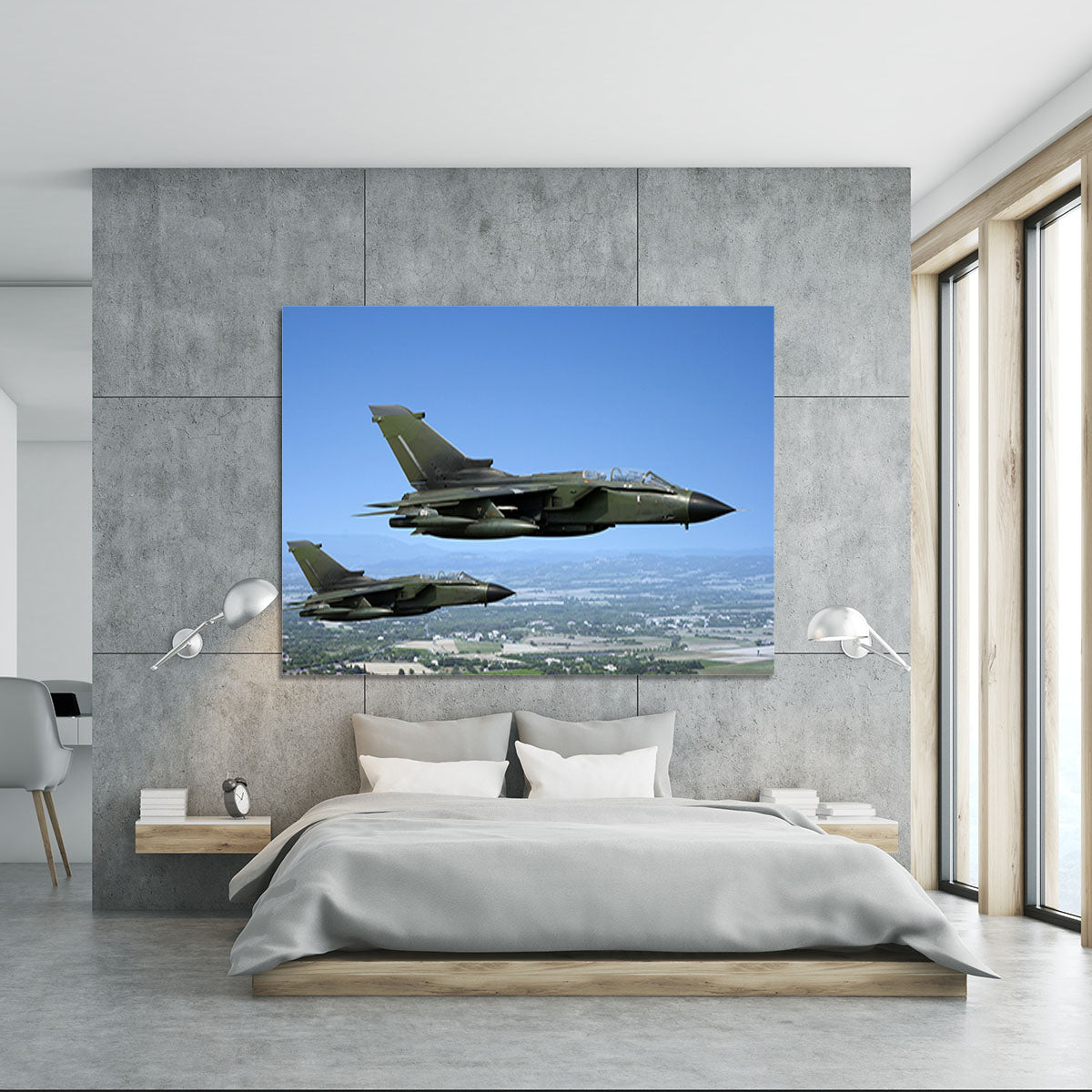 Two green fighter jets Canvas Print or Poster - Canvas Art Rocks - 5