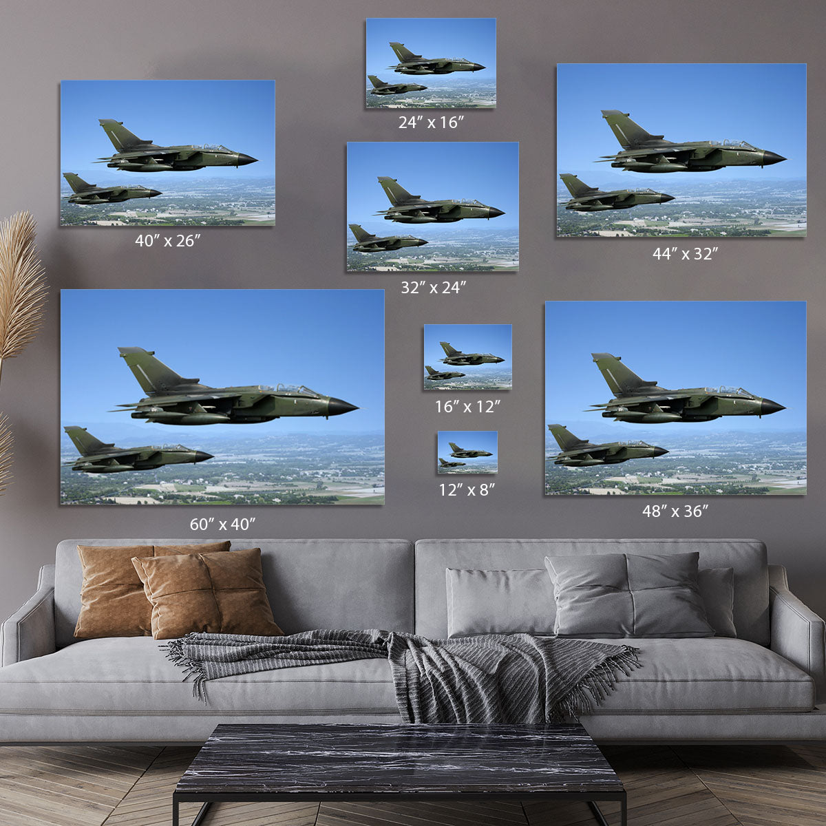 Two green fighter jets Canvas Print or Poster - Canvas Art Rocks - 7