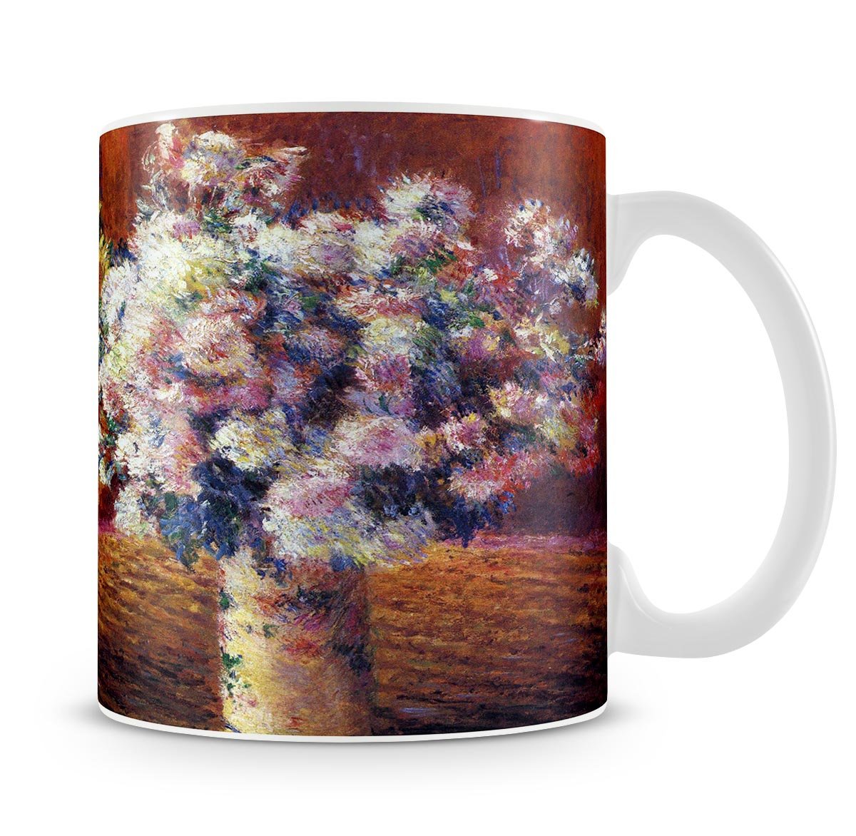 Two vases with Chrysanthemums by Monet Mug - Canvas Art Rocks - 4
