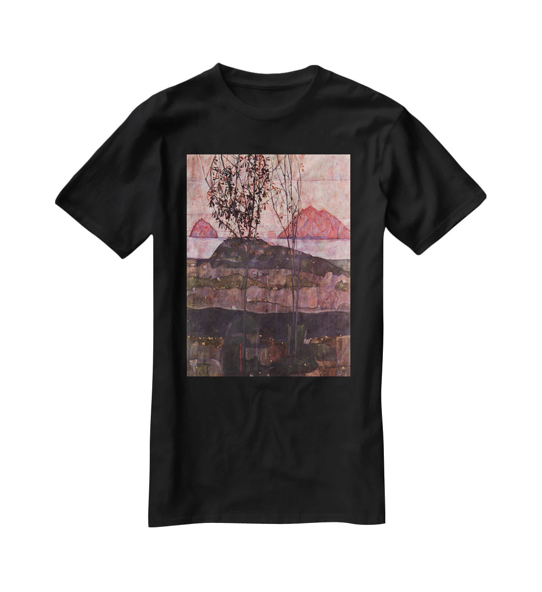Underground Sun by Egon Schiele T-Shirt - Canvas Art Rocks - 1