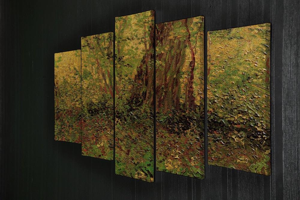 Undergrowth 2 by Van Gogh 5 Split Panel Canvas - Canvas Art Rocks - 2