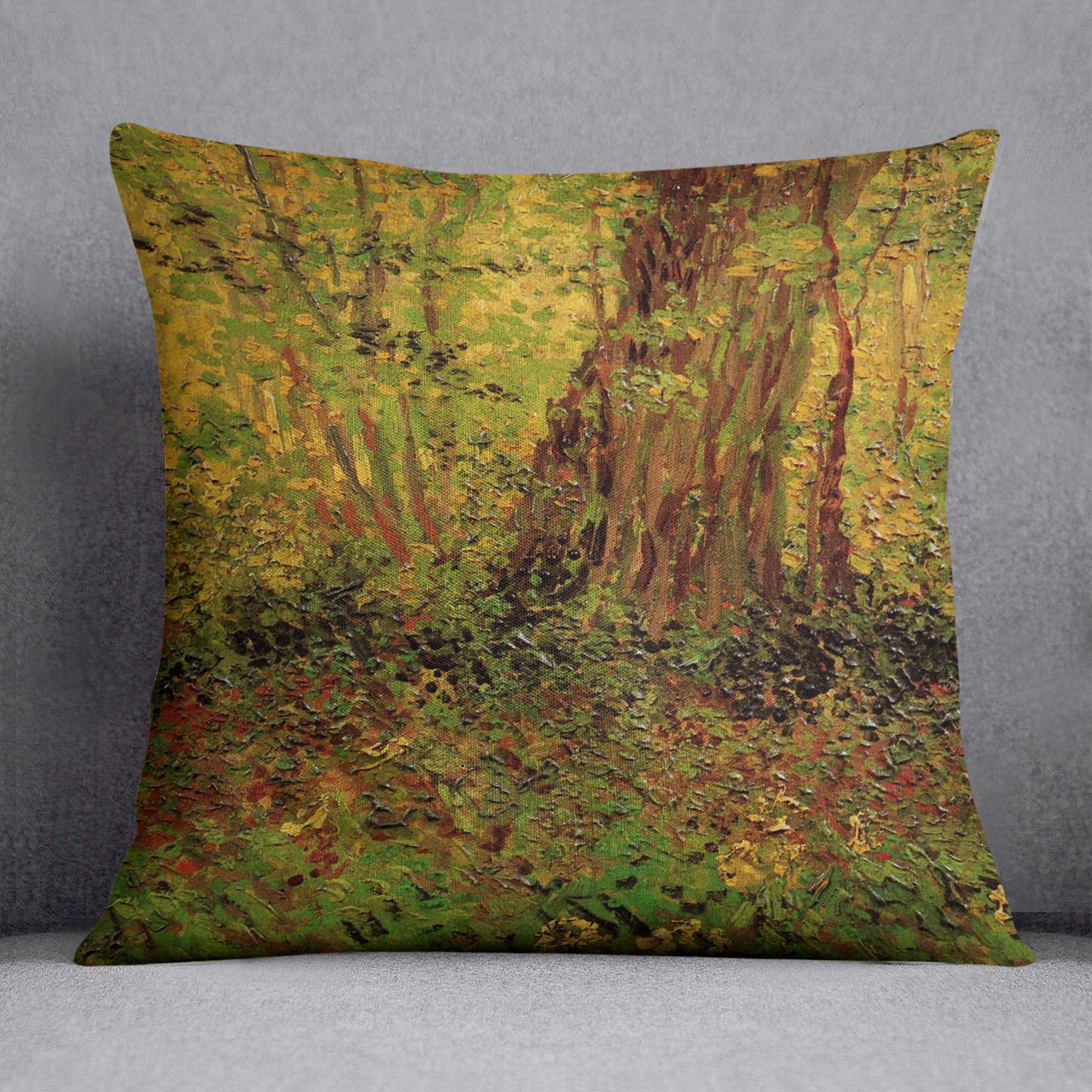 Undergrowth 2 by Van Gogh Cushion