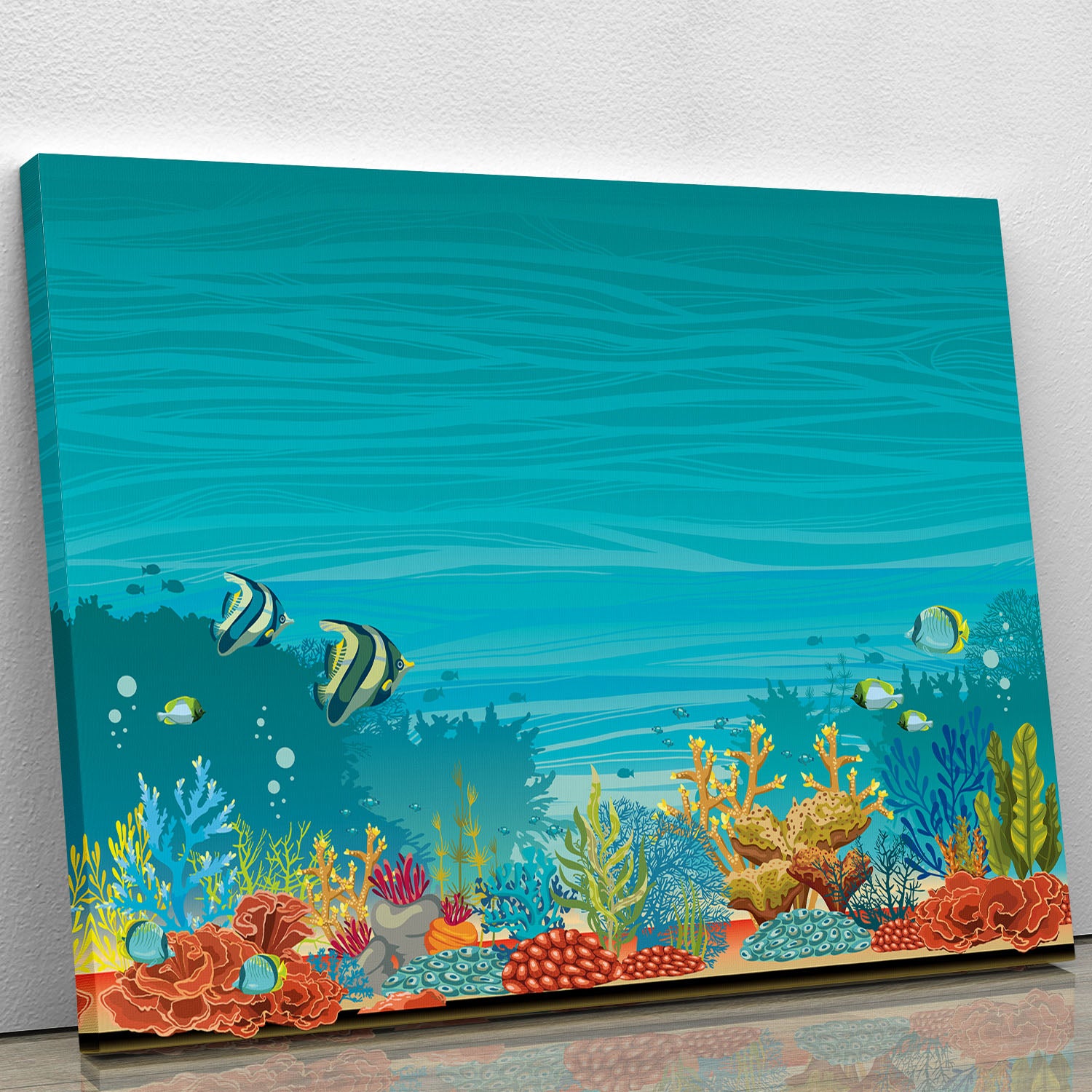 Underwater seascape Canvas Print or Poster - Canvas Art Rocks - 1