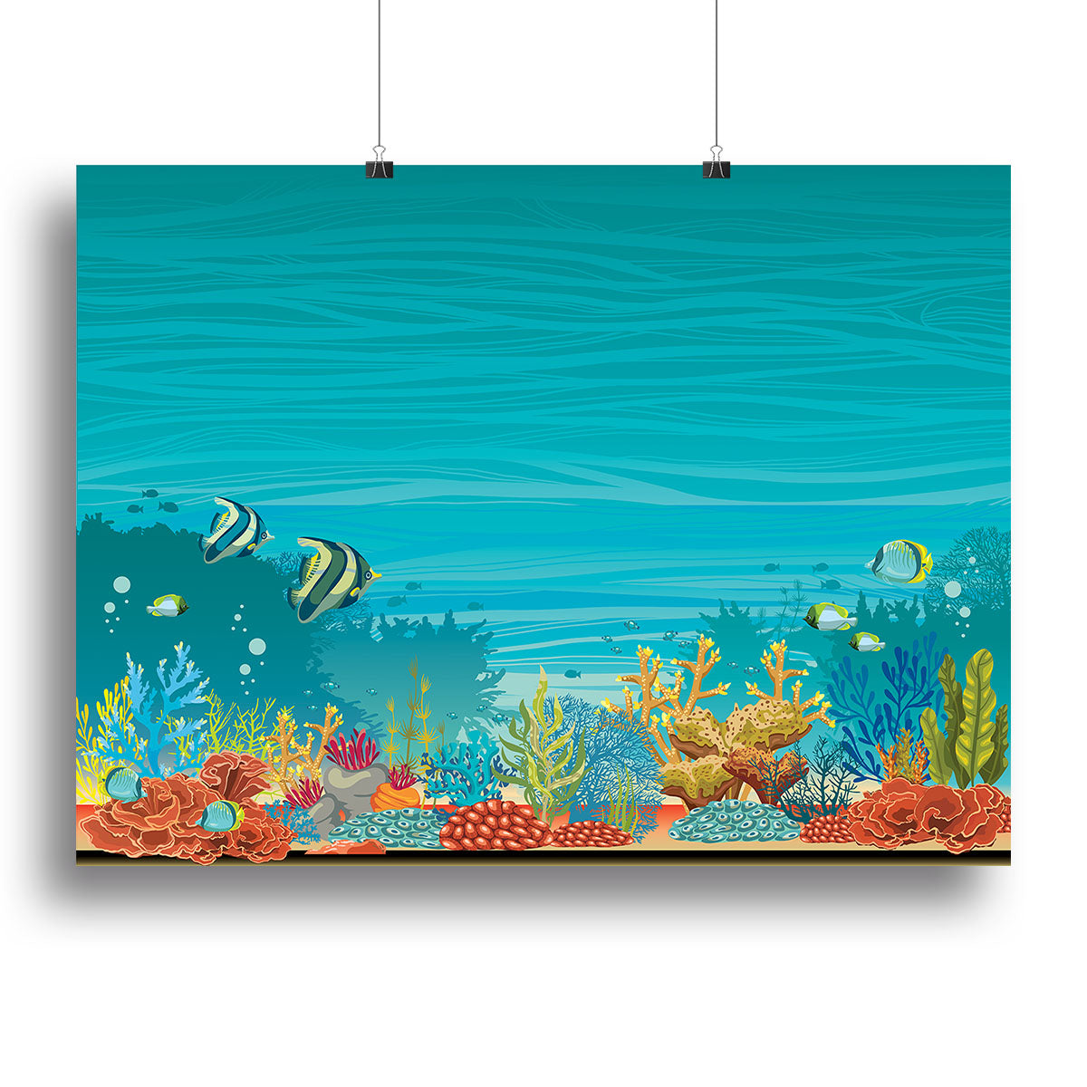 Underwater seascape Canvas Print or Poster - Canvas Art Rocks - 2