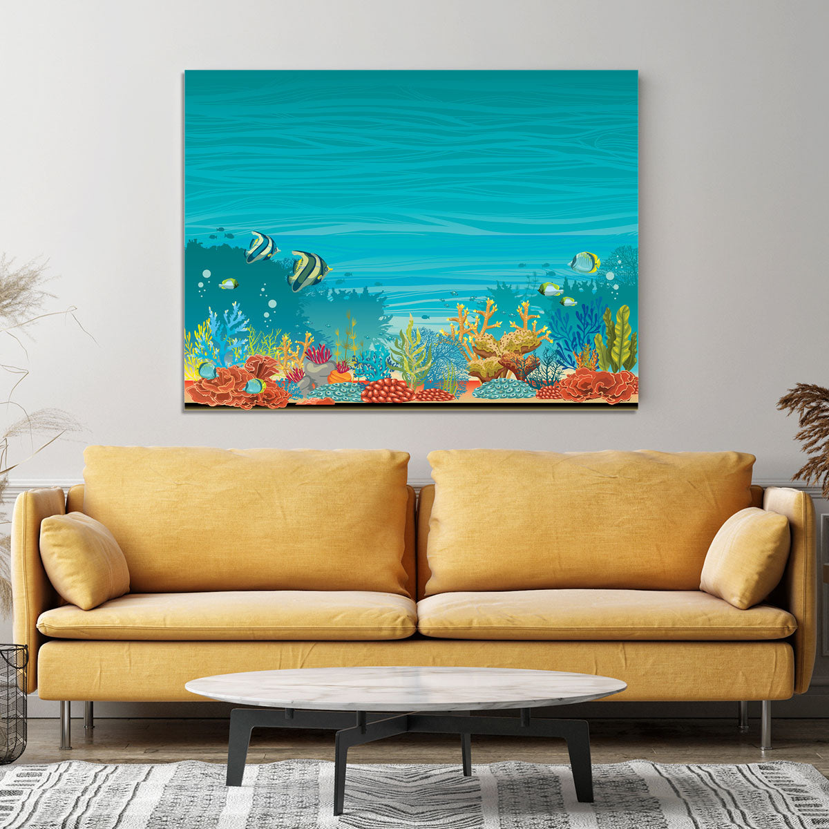 Underwater seascape Canvas Print or Poster - Canvas Art Rocks - 4