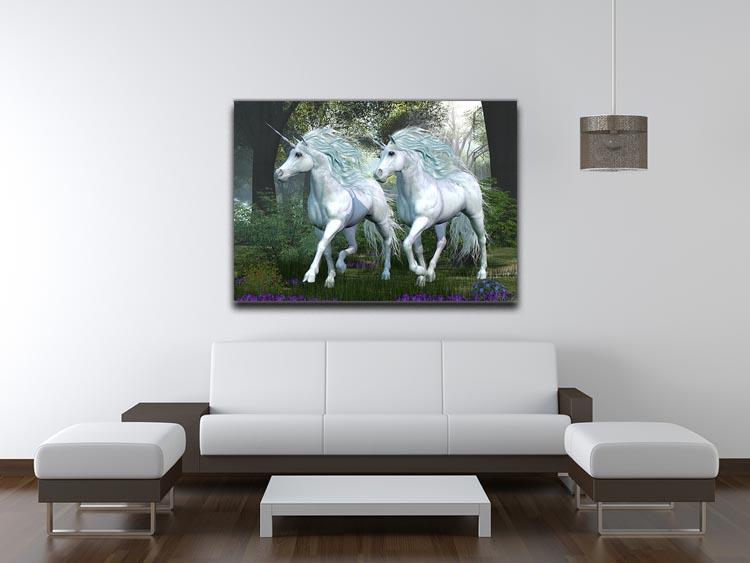 Unicorn Elm Forest Canvas Print or Poster - Canvas Art Rocks - 4