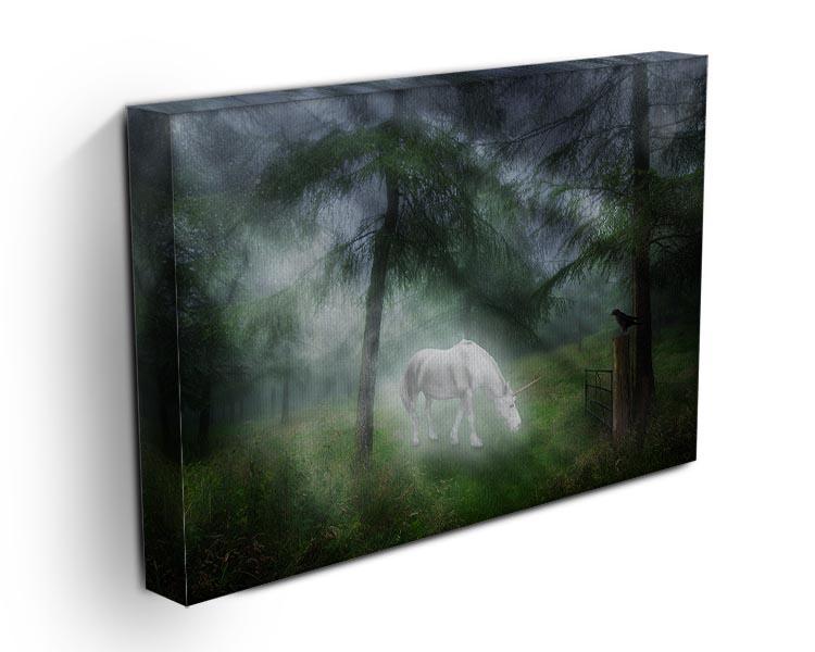Unicorn in a magical forest Canvas Print or Poster - Canvas Art Rocks - 3