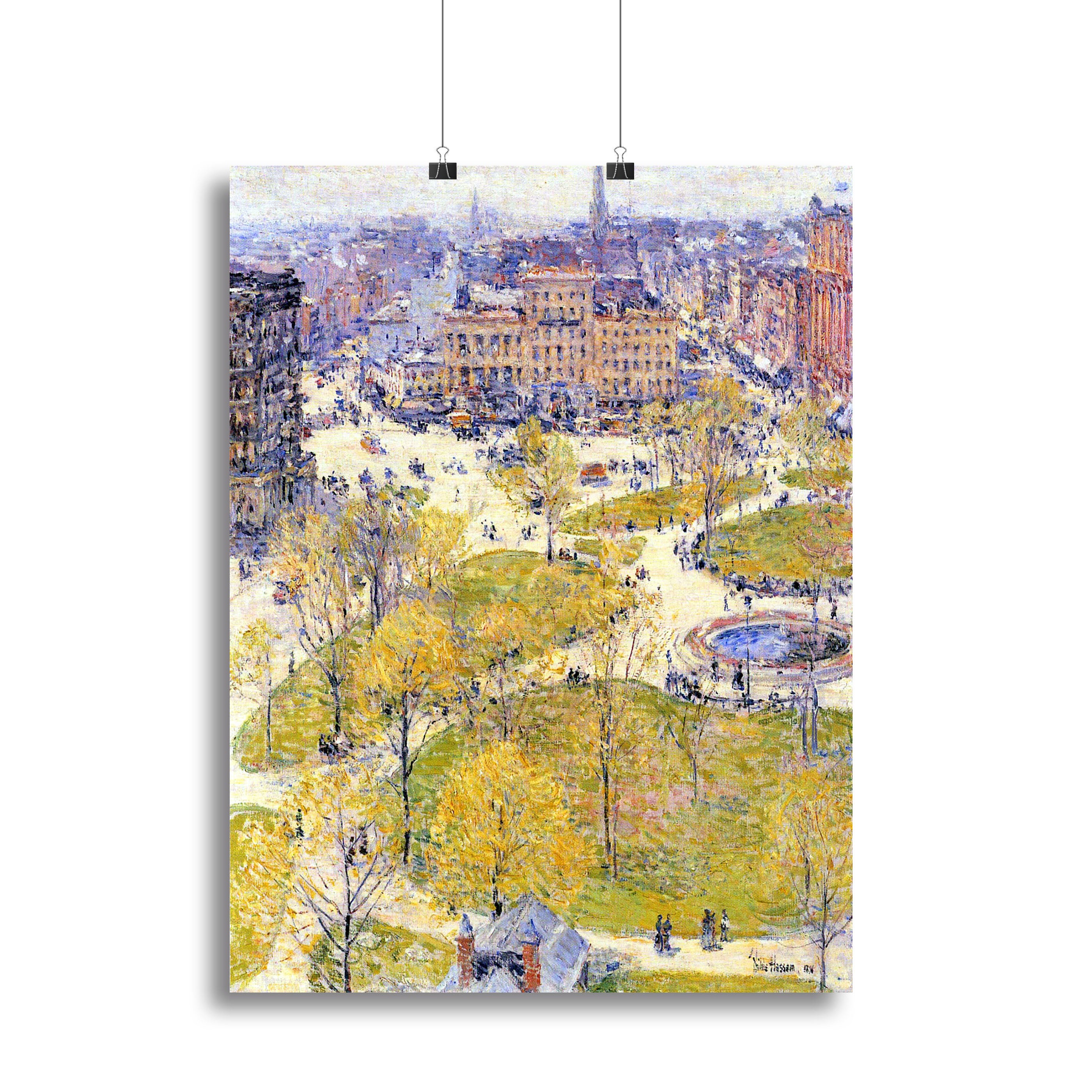 Union Square in Spring by Hassam Canvas Print or Poster - Canvas Art Rocks - 2