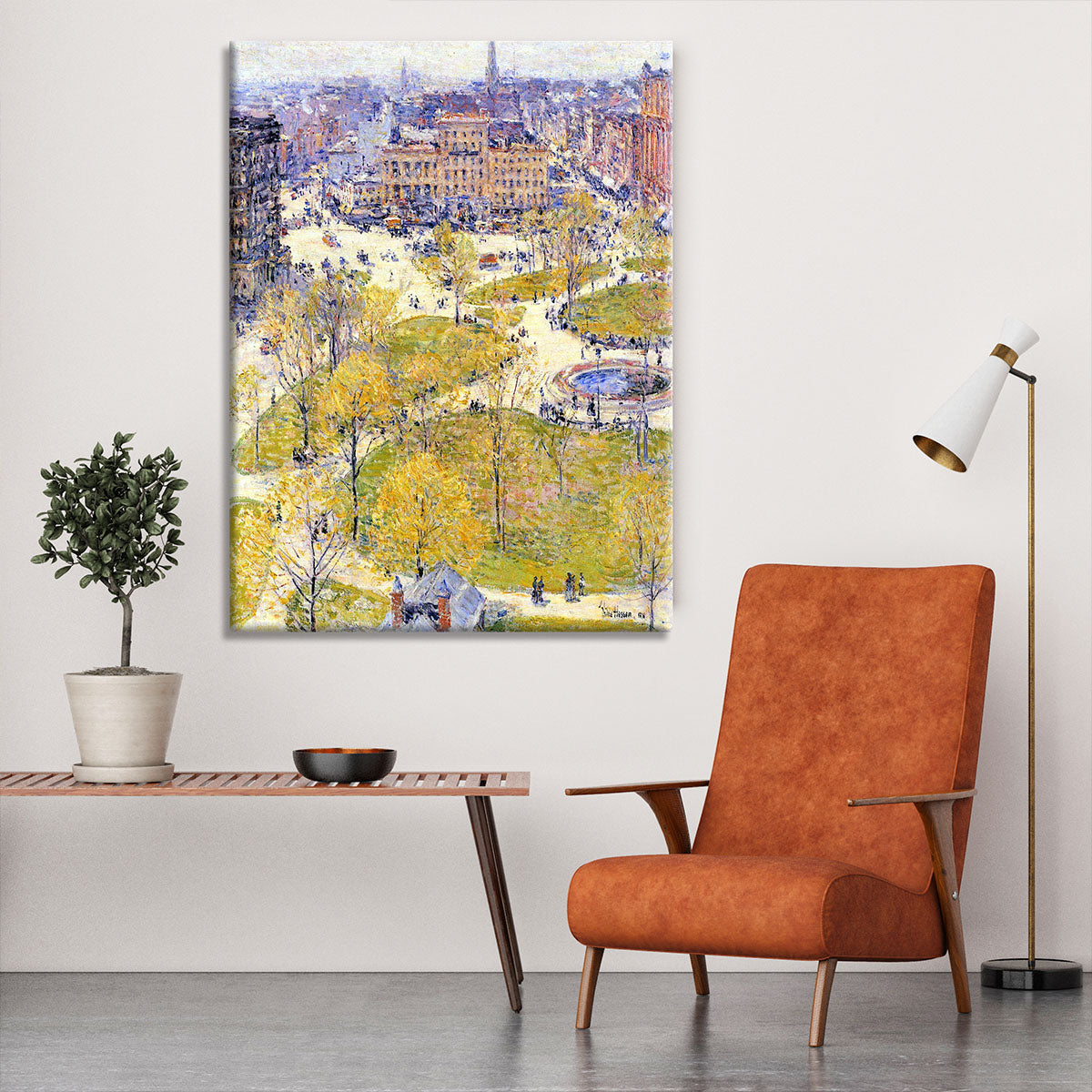Union Square in Spring by Hassam Canvas Print or Poster - Canvas Art Rocks - 6