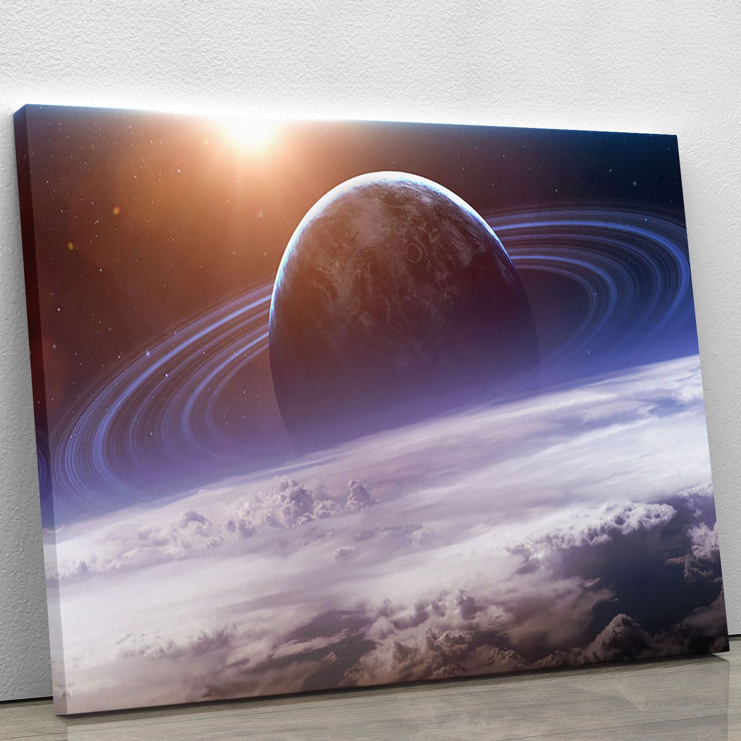 Universe scene with planets Canvas Print or Poster - Canvas Art Rocks - 1